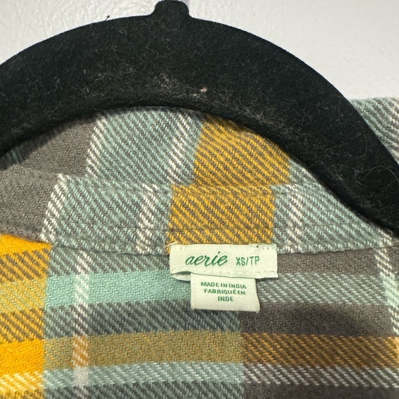 Thick Aerie yellow and blue flannel - Picture 2 of 3